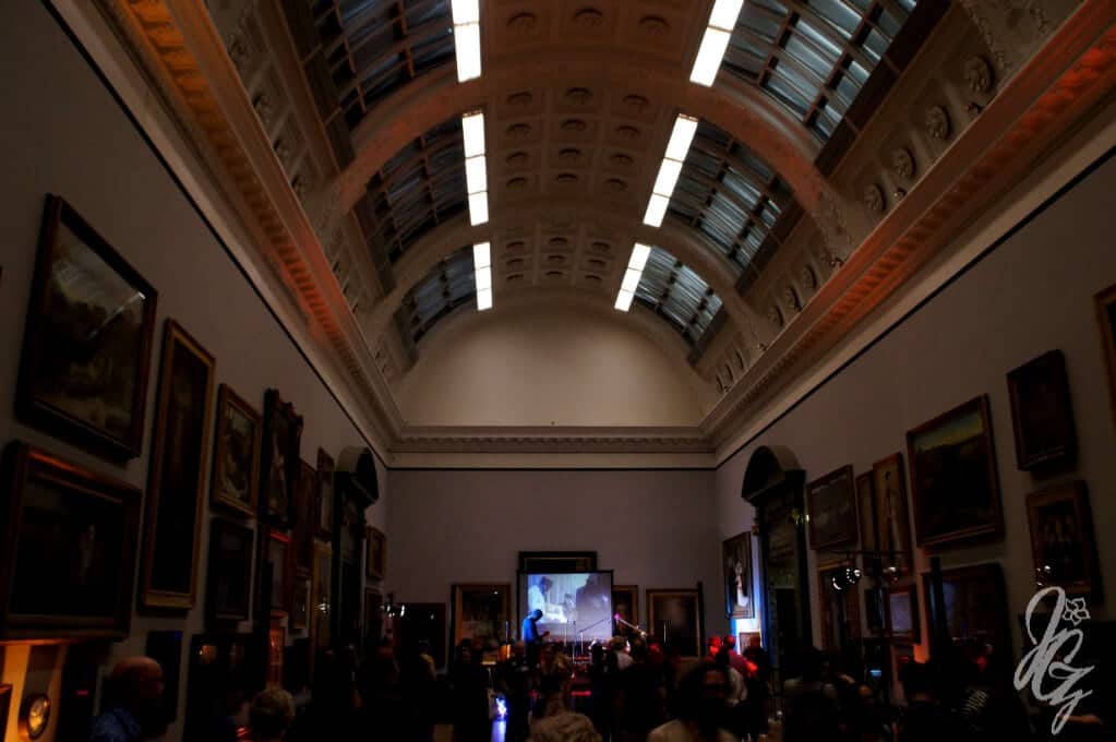 A gallery at the Tate Britain turned into a nightclub
