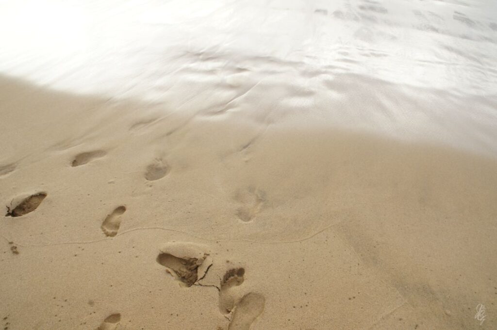 Feet in the sand