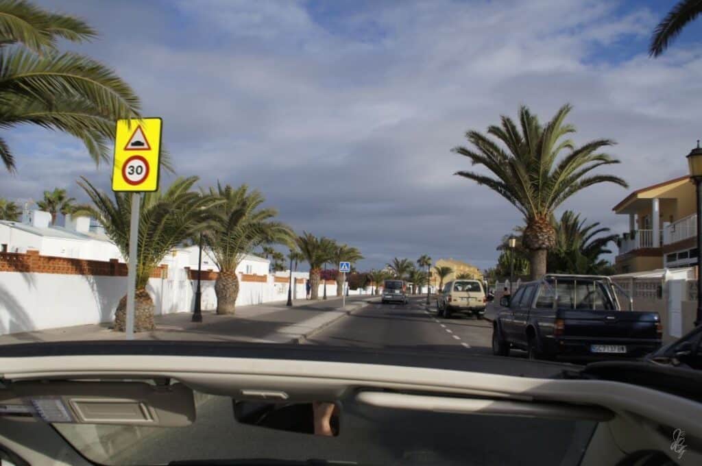 Roadtrip in a convertible in Fuerteventura