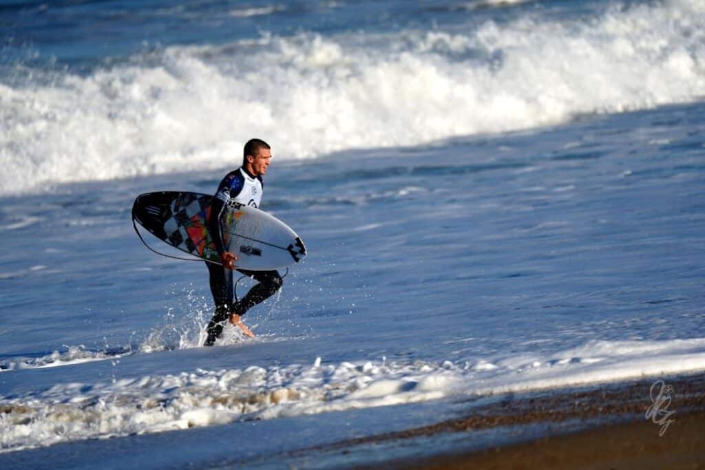 Surfer Ryan Callinan at the Quiksilver Pro France 2019