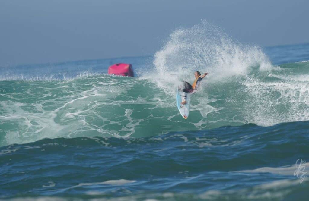 Surfer Carissa Moore at the Roxy Pro France 2019