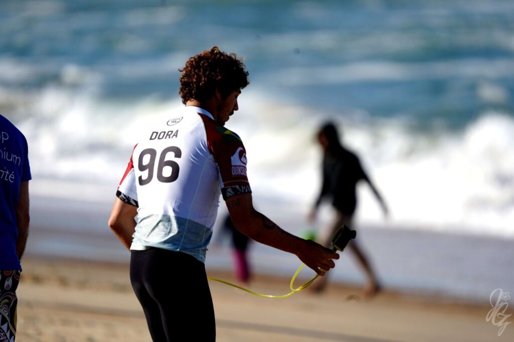 Surfer Yago Dora at the Quiksilver Pro France 2019