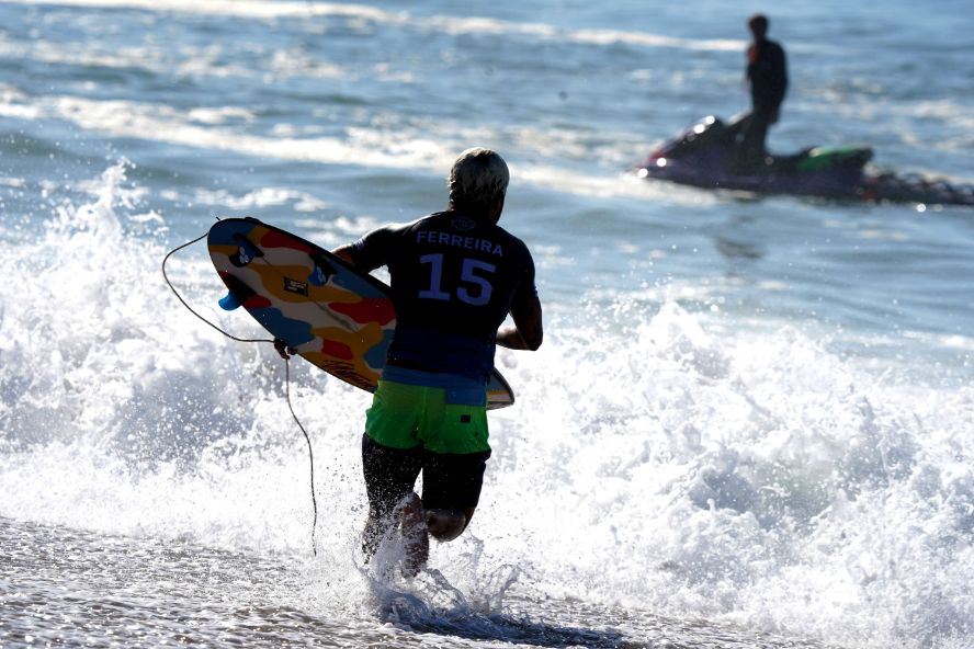 Surfer Italo Ferreira at the Quiksilver Pro France 2019