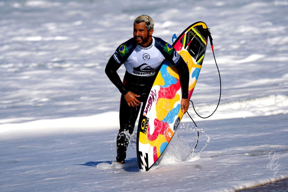Surfer Italo Ferreira at the Quiksilver Pro France 2019