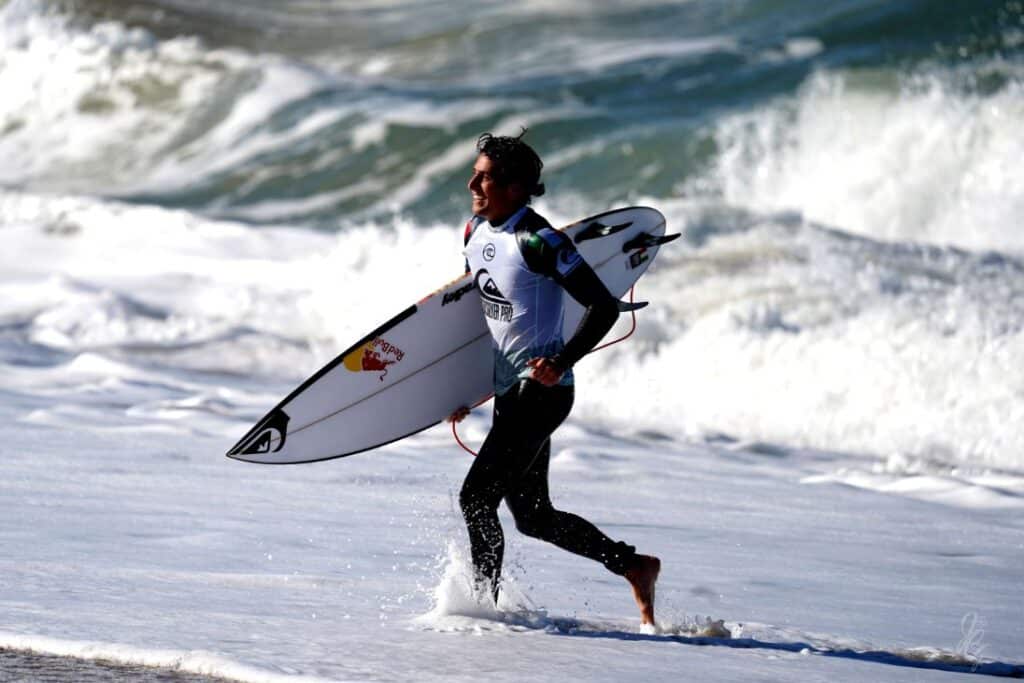 Surfer Leonardo Fioravanti at the Quiksilver Pro France 2019
