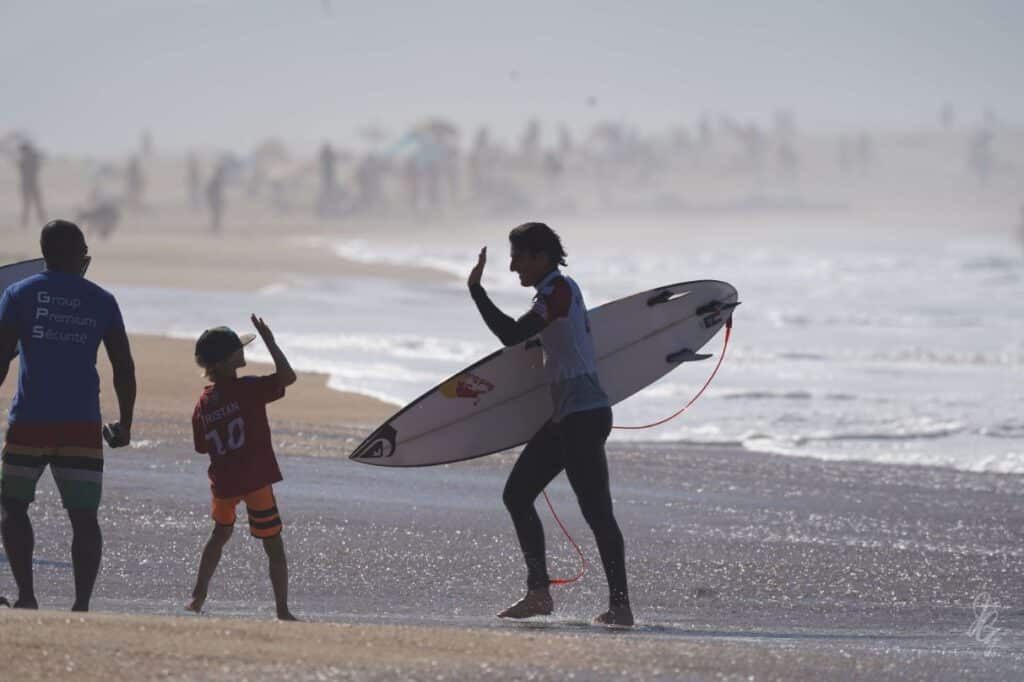 Surfer Leonardo Fioravanti at the Quiksilver Pro France 2019