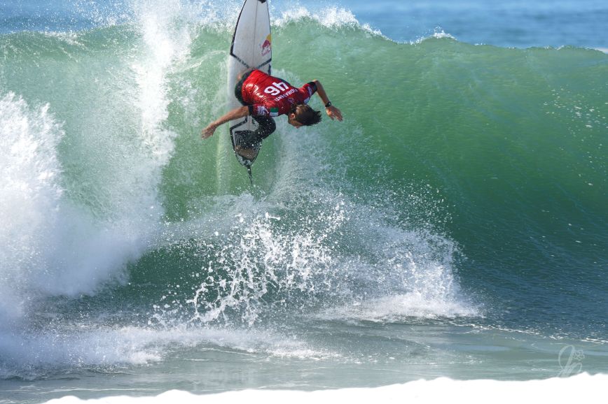 Surfer Leonardo Fioravanti at the Quiksilver Pro France 2019