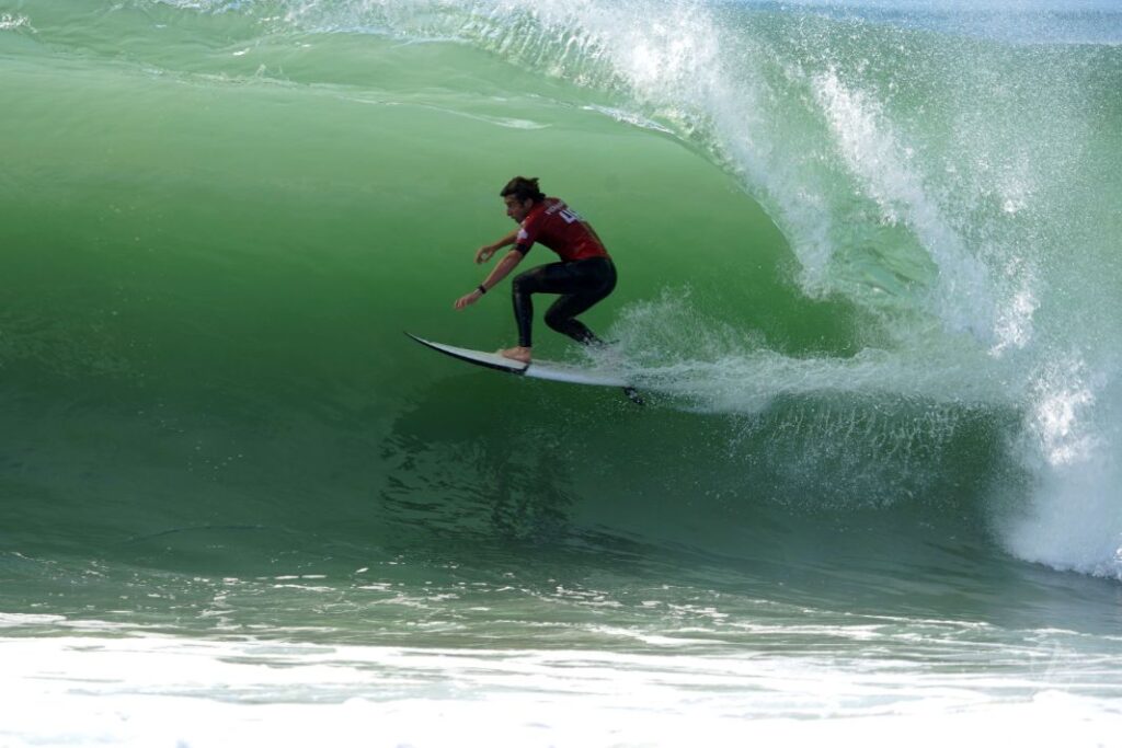 Surfer Leonardo Fioravanti at the Quiksilver Pro France 2019
