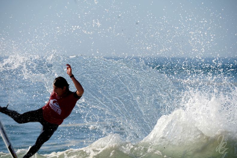 Surfer Leonardo Fioravanti at the Quiksilver Pro France 2019