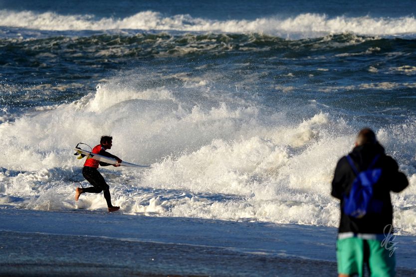 Surfer Marc Lacomare at the Quiksilver Pro France 2019