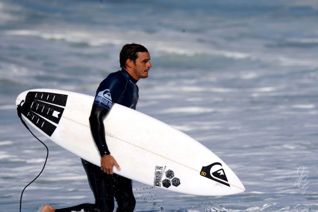 Surfer Marc Lacomare at the Quiksilver Pro France 2019