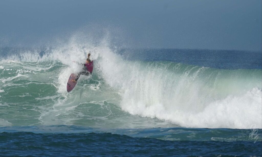 Surfer Lakey Peterson at the Roxy Pro France 2019
