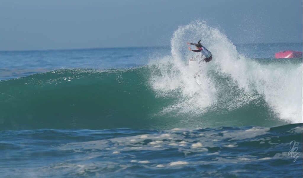 Surfer Malia Manuel at the Roxy Pro France 2019