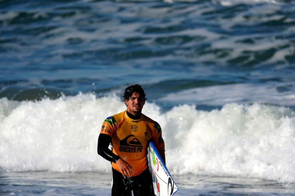 Surfer Gabriel Medina at the Quiksilver Pro France 2019