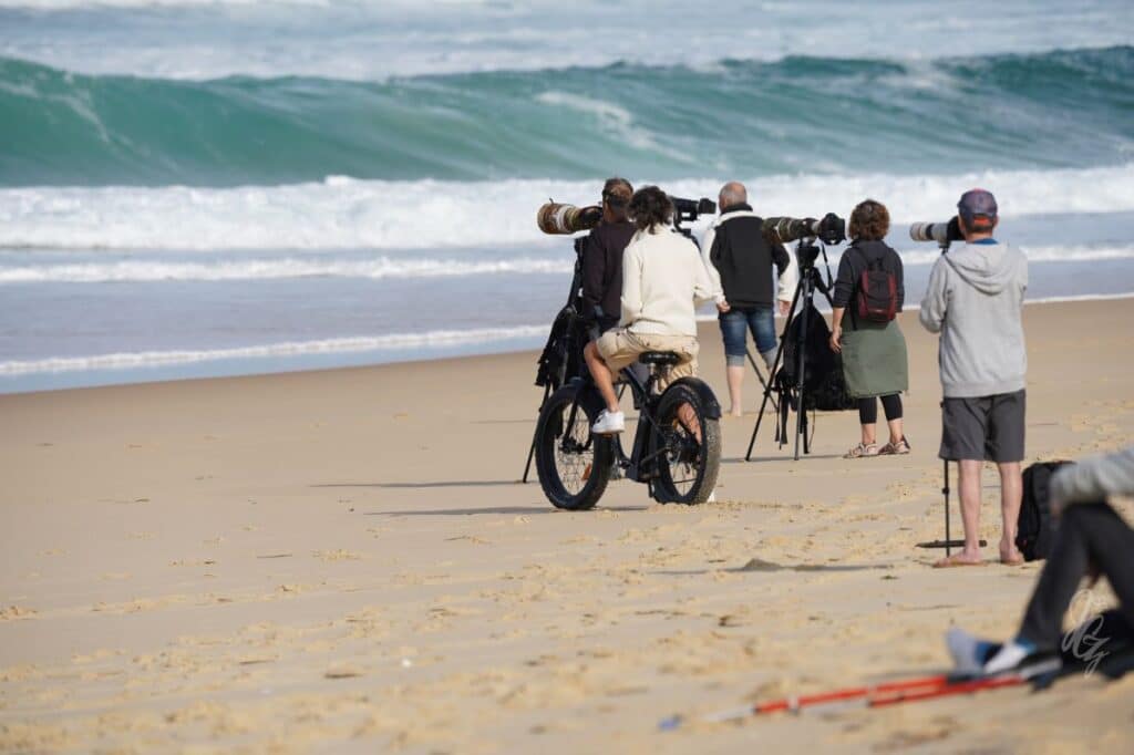 Photographers at the Quiksilver Pro 2019