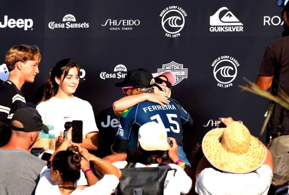 Ceremony after the Quiksilver Pro France 2019