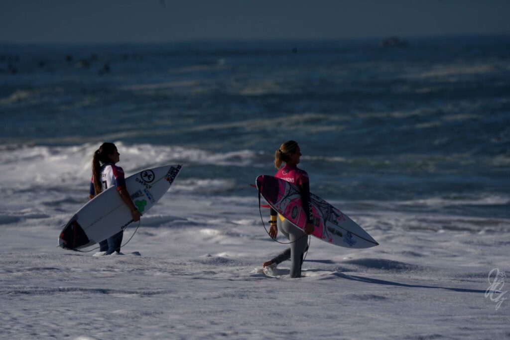 Surfer Sally Fitzgibbons at the Roxy Pro France 2019