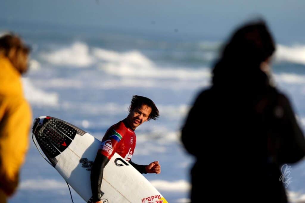 Surfer Jordy Smith at the Quiksilver Pro France 2019