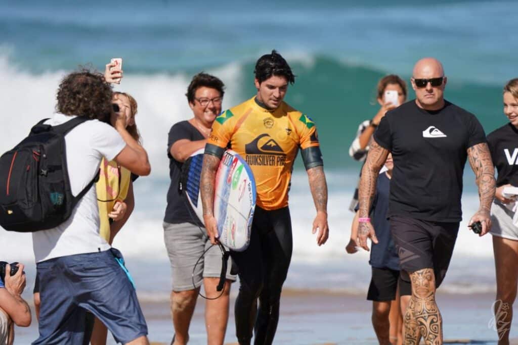 Surfer Gabriel Medina at the Quiksilver Pro 2019