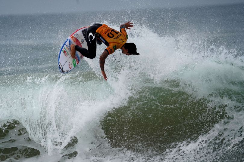 Surfer Gabriel Medina at the Quiksilver Pro France 2019