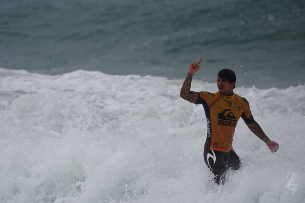 Surfer Gabriel Medina at the Quiksilver Pro France 2019