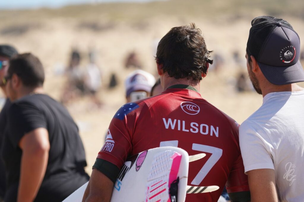 Surfer Julian Wilson at the Quiksilver Pro 2019