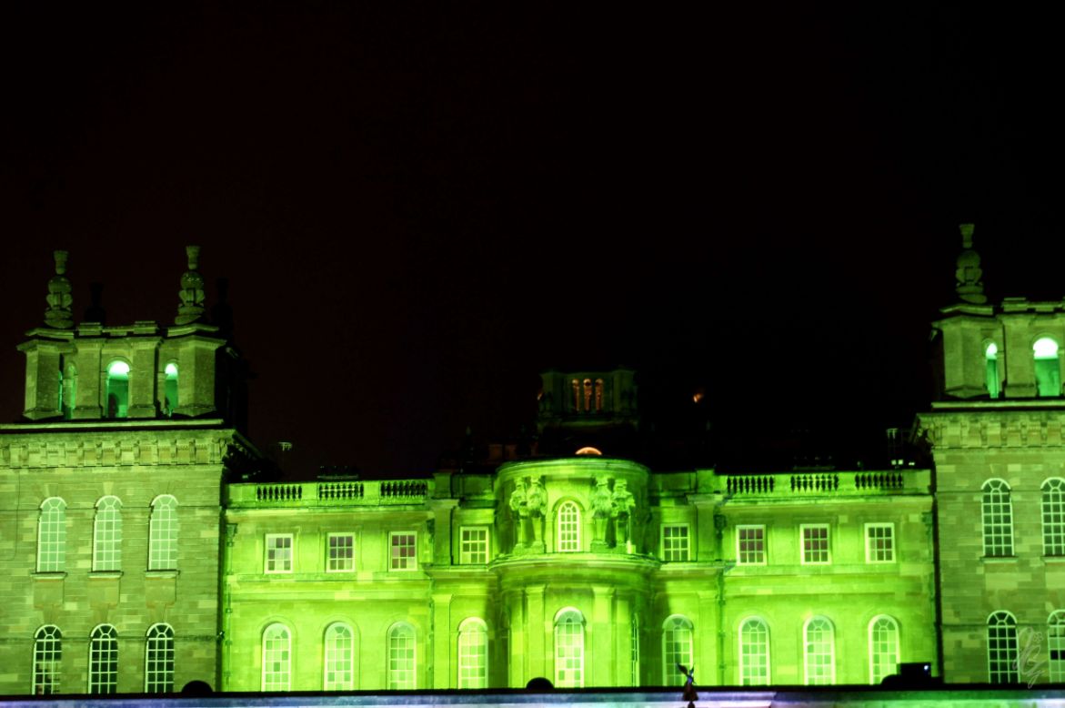 Light show at Blenheim Palace