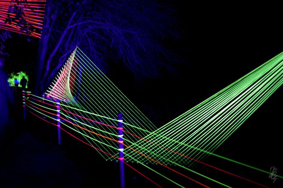 Laser light show at the park at Blenheim Palace