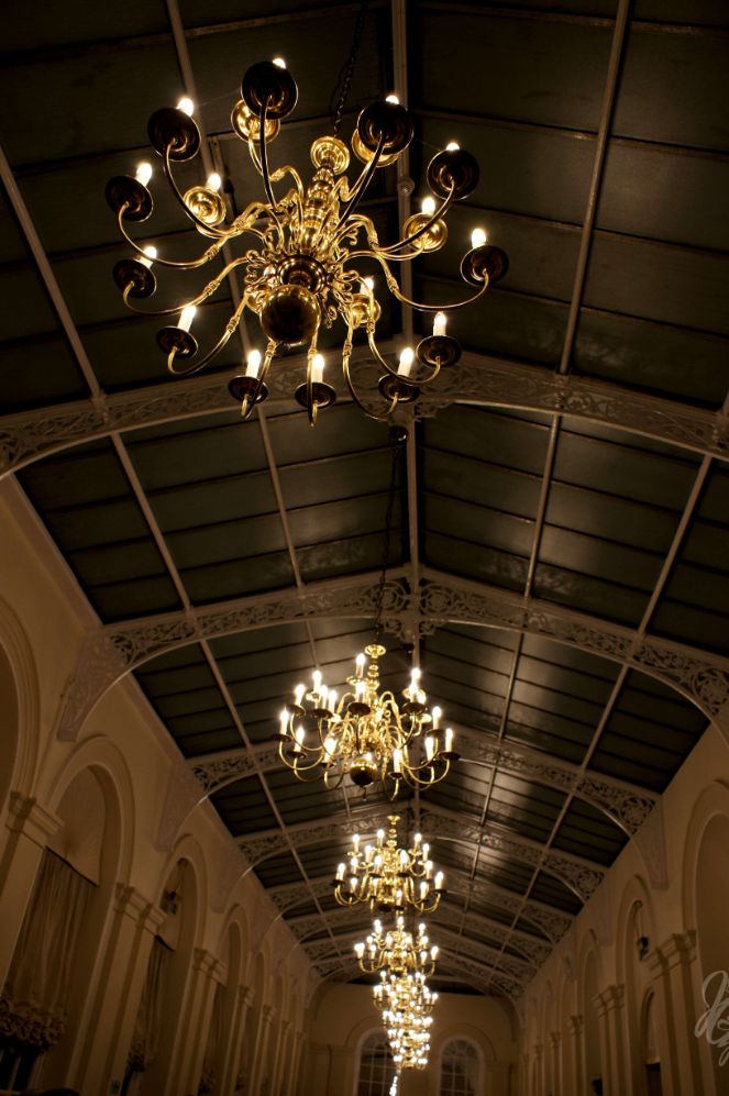 Chandeliers at the Orangerie at Blenheim Palace