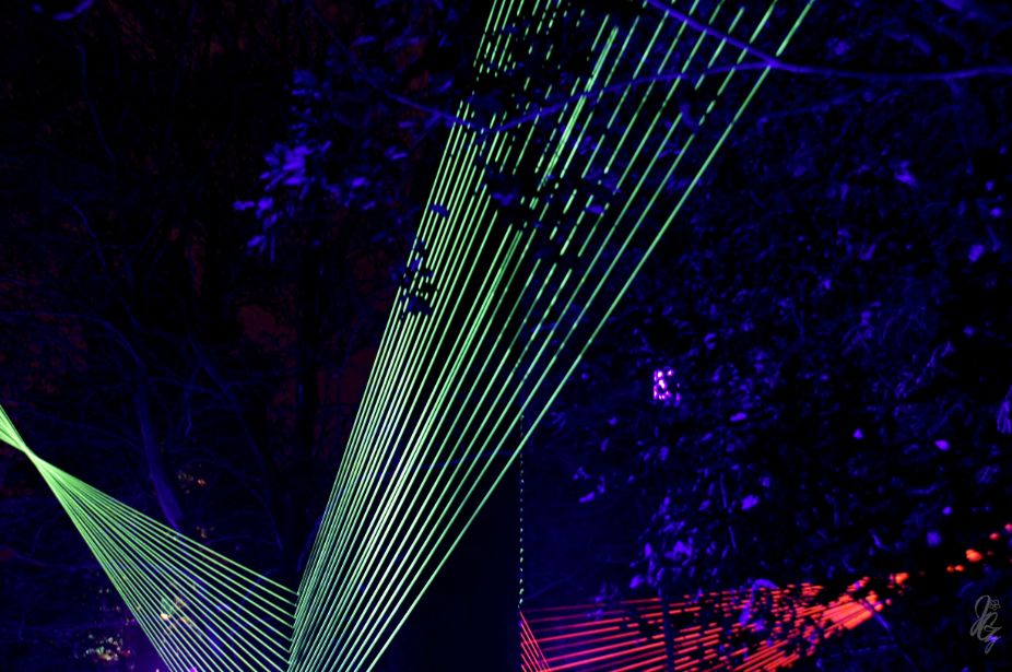 Laser light show at the park at Blenheim Palace