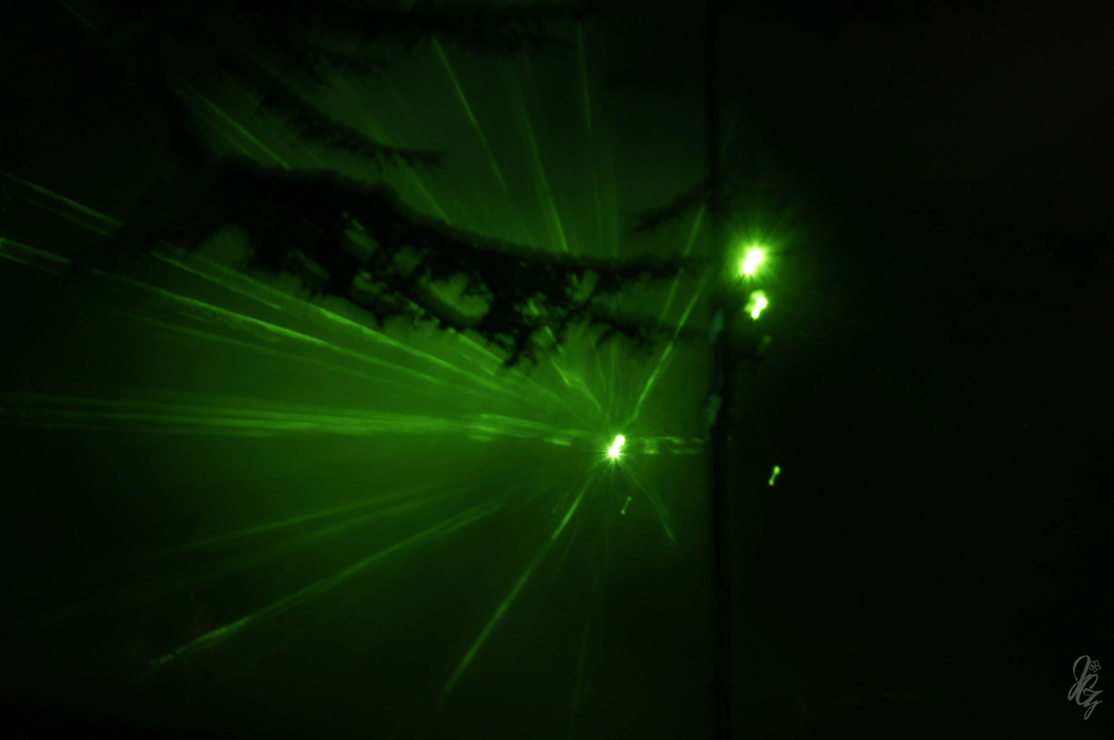 light show at the park at Blenheim Palace