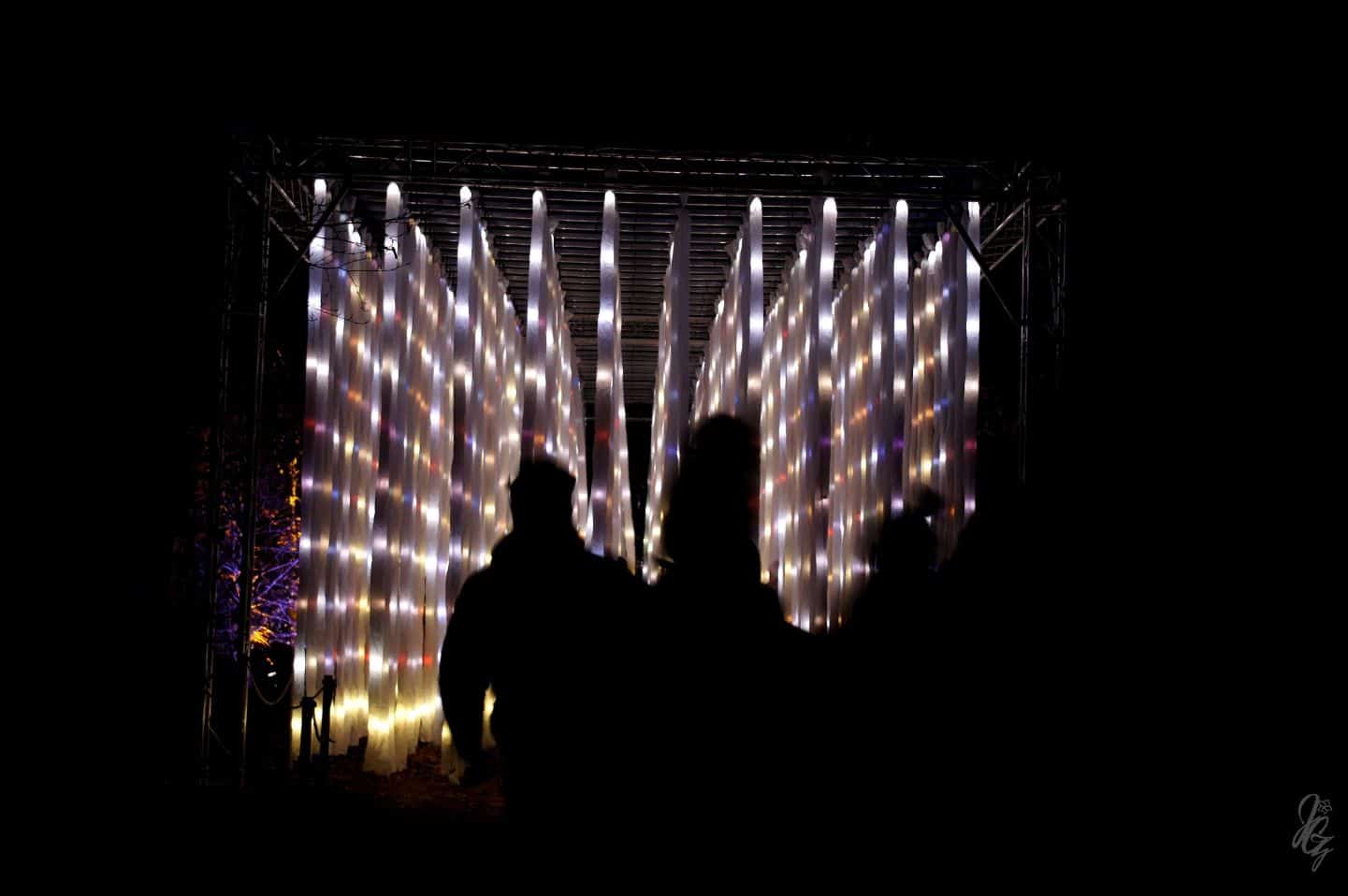 light tunnel at Blenheim Palace