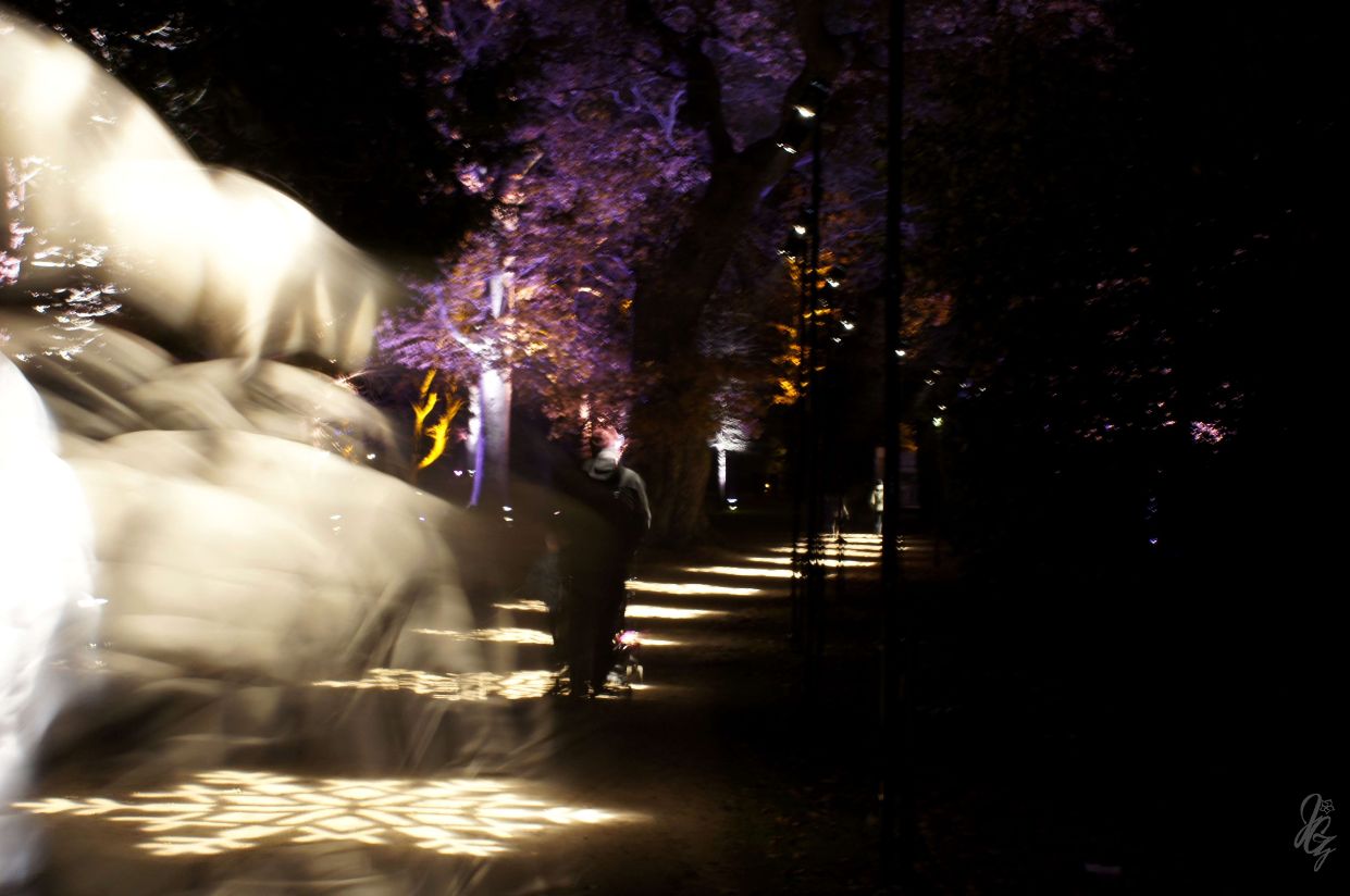 light trail at Blenheim Palace