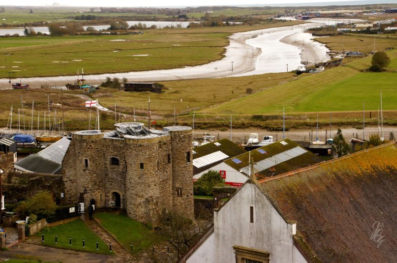 View over Rye from St. Mary's church belltower