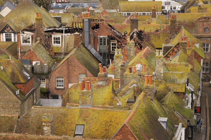 View over Rye from St. Mary's church belltower