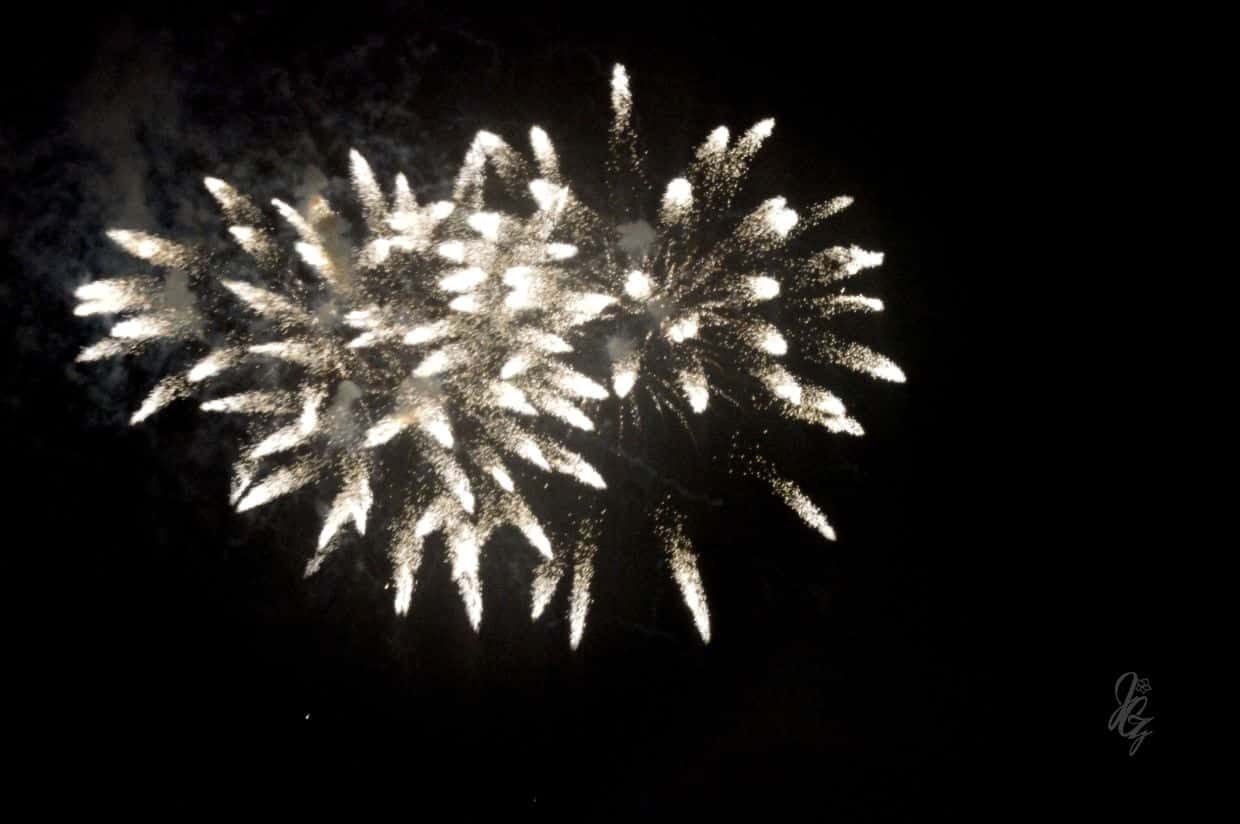 Fireworks during Bonfire Night in Rye