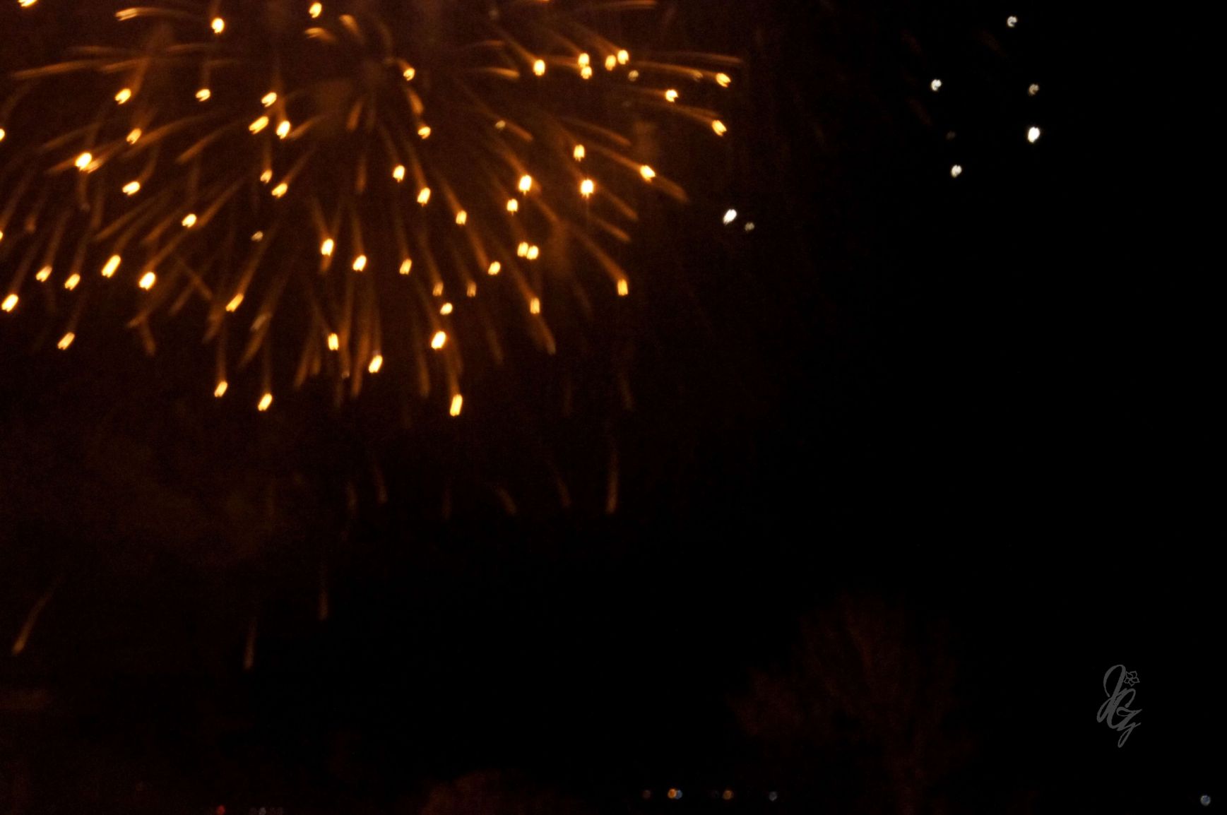 Fireworks during Bonfire Night in Rye