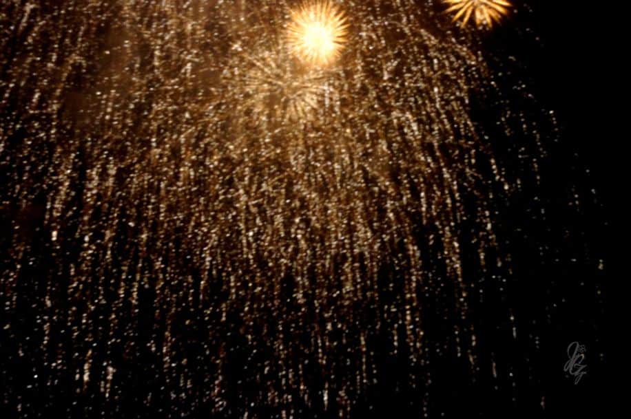 Fireworks during Bonfire Night in Rye