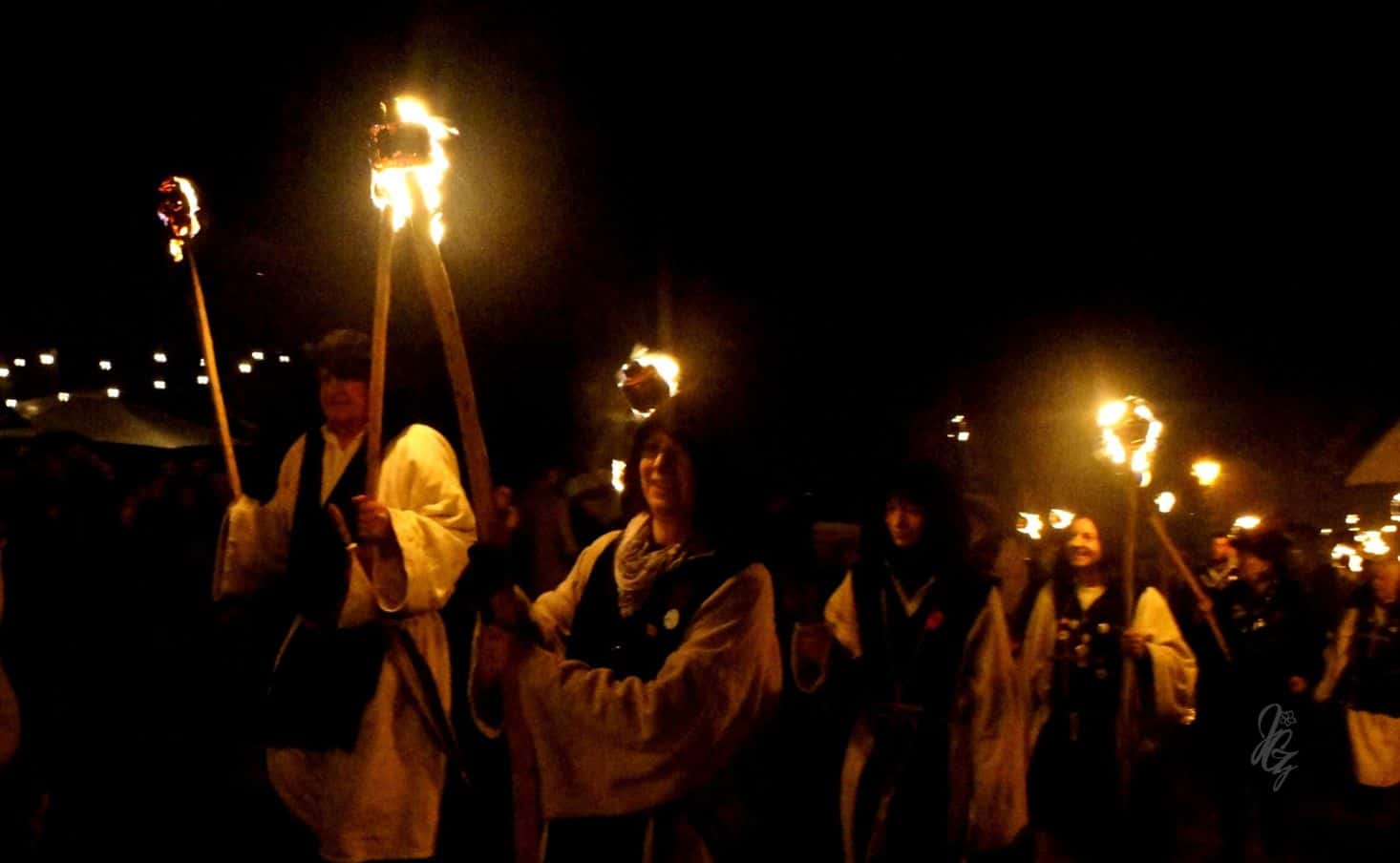 Procession during Bonfire Night in Rye