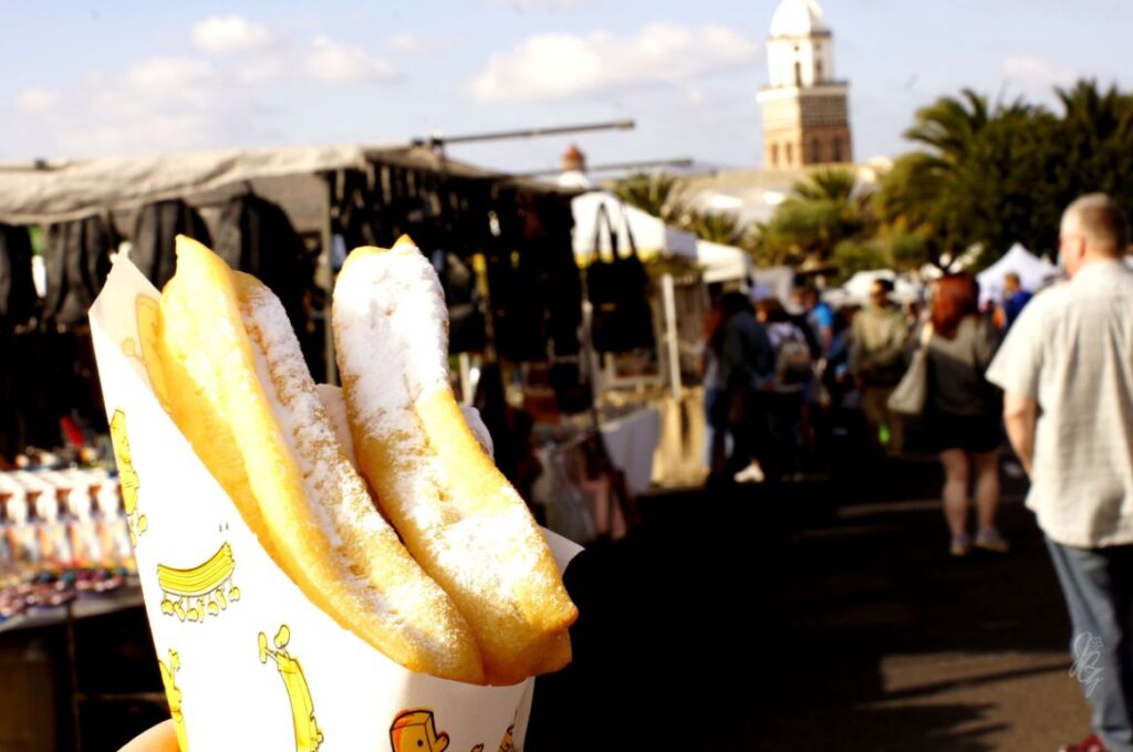 Churros at the market in Teguise