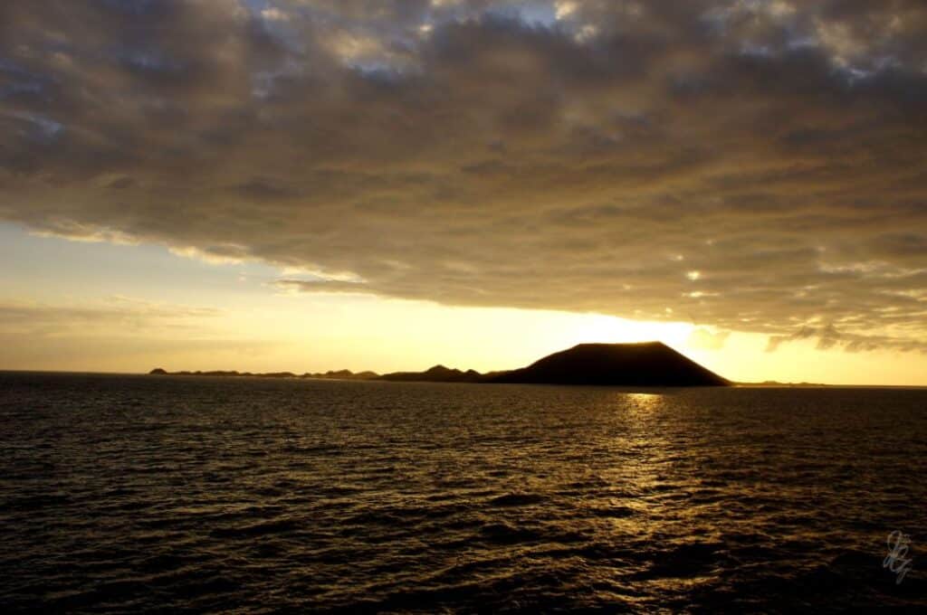 Sunrise over the Isla de Lobos