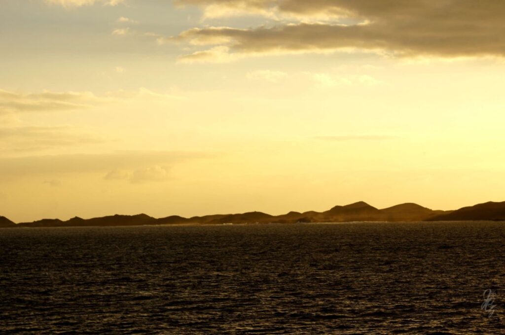 Sunrise over the Isla de Lobos