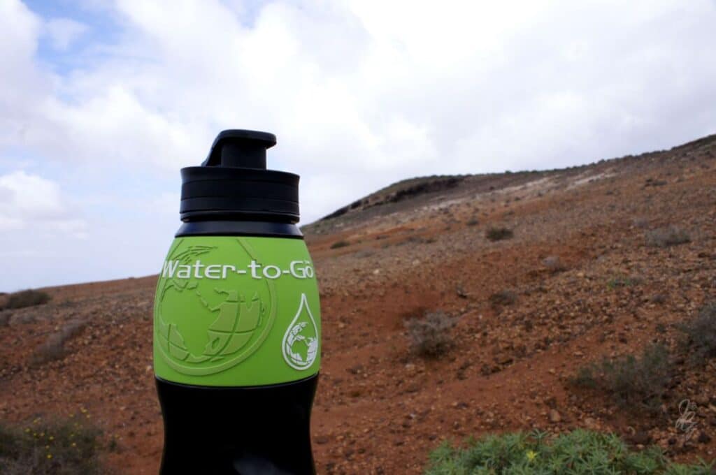 Water-to-go-Flasche in Lanzarote