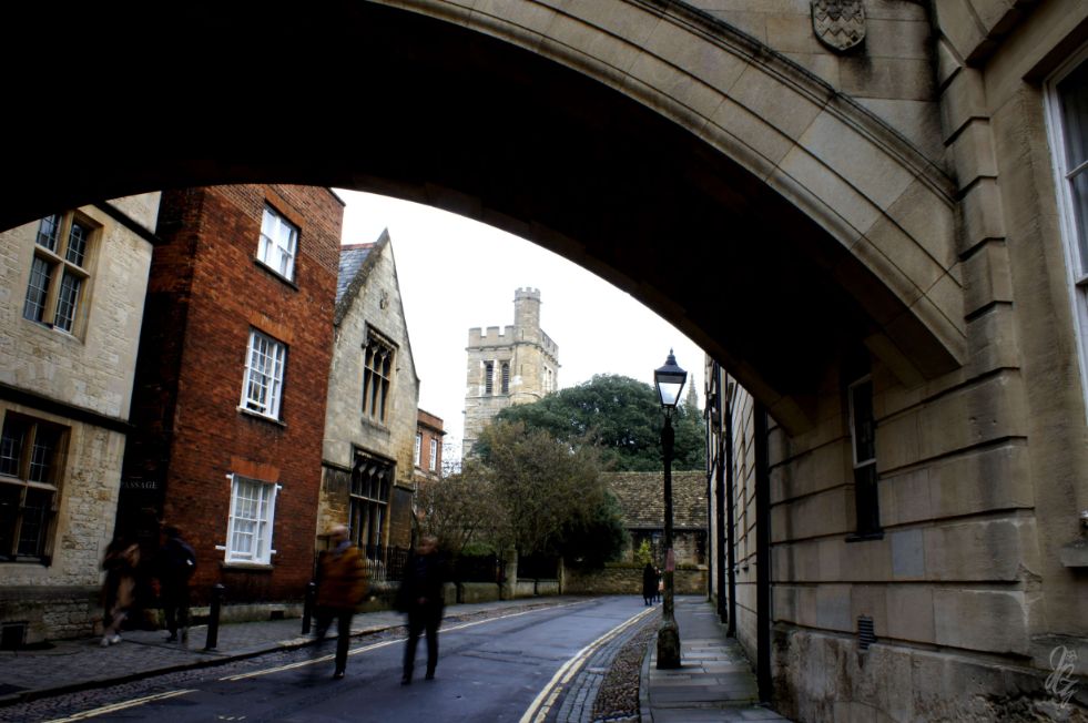 Under the Bridge of Sighs in Oxford