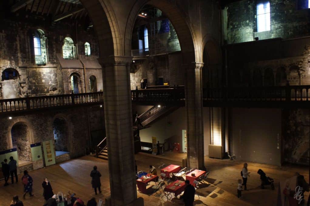 The inside of Norwich Castle