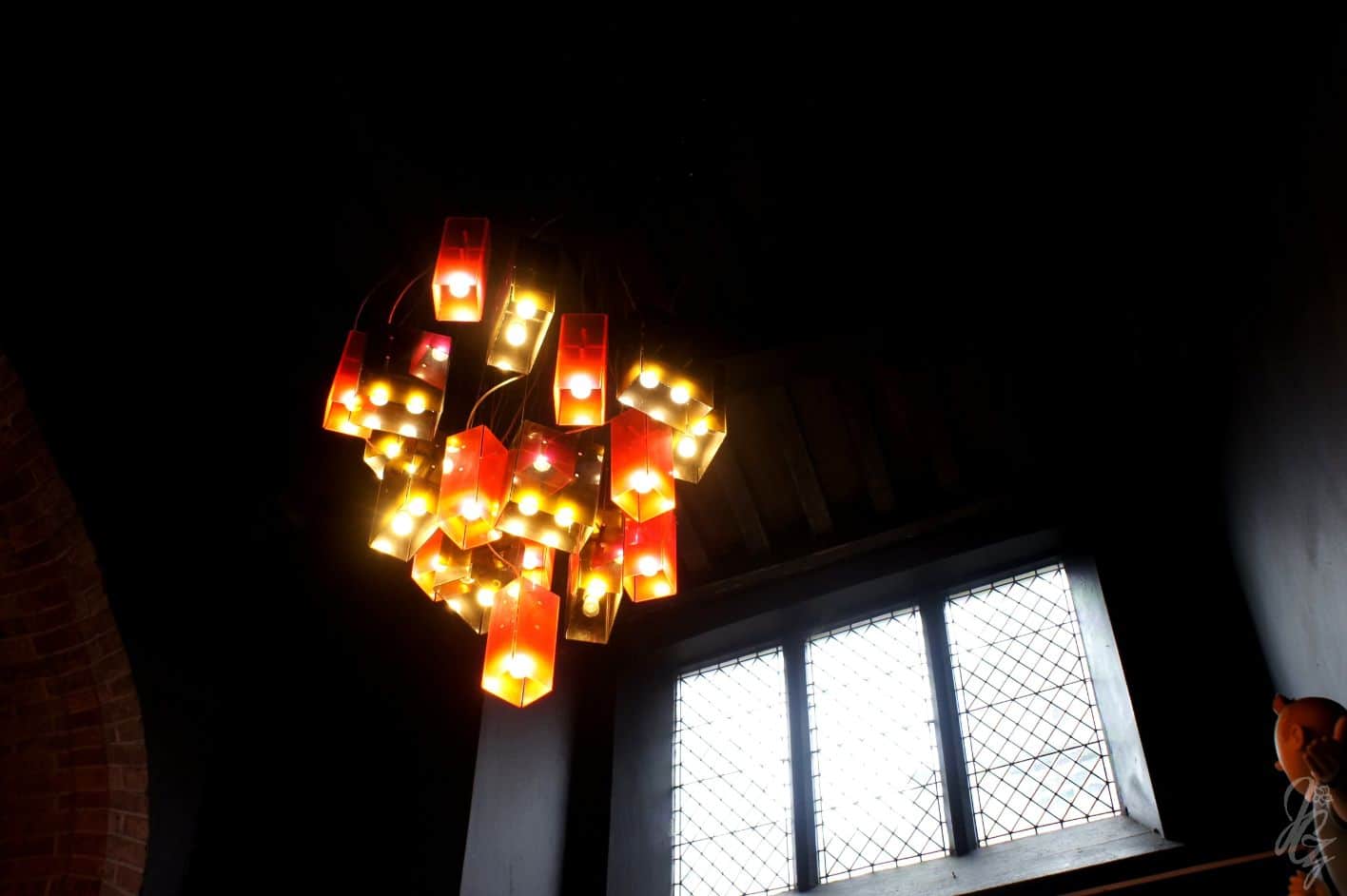 Light decoration at The Beer Wall in Bruges