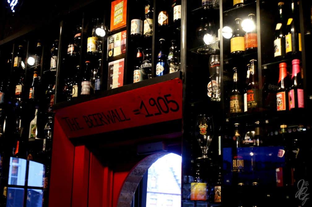 The Beer Wall in Bruges