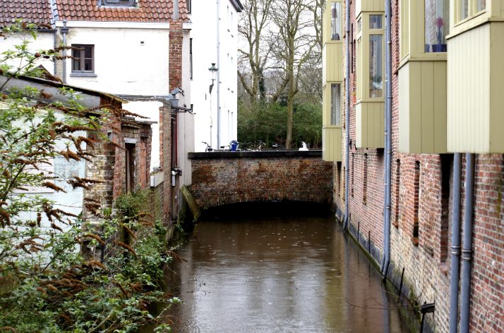 One of the canals in Bruges.