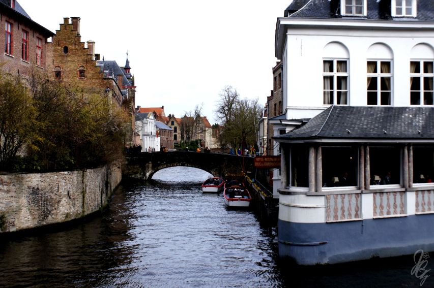 One of the canals in Bruges.