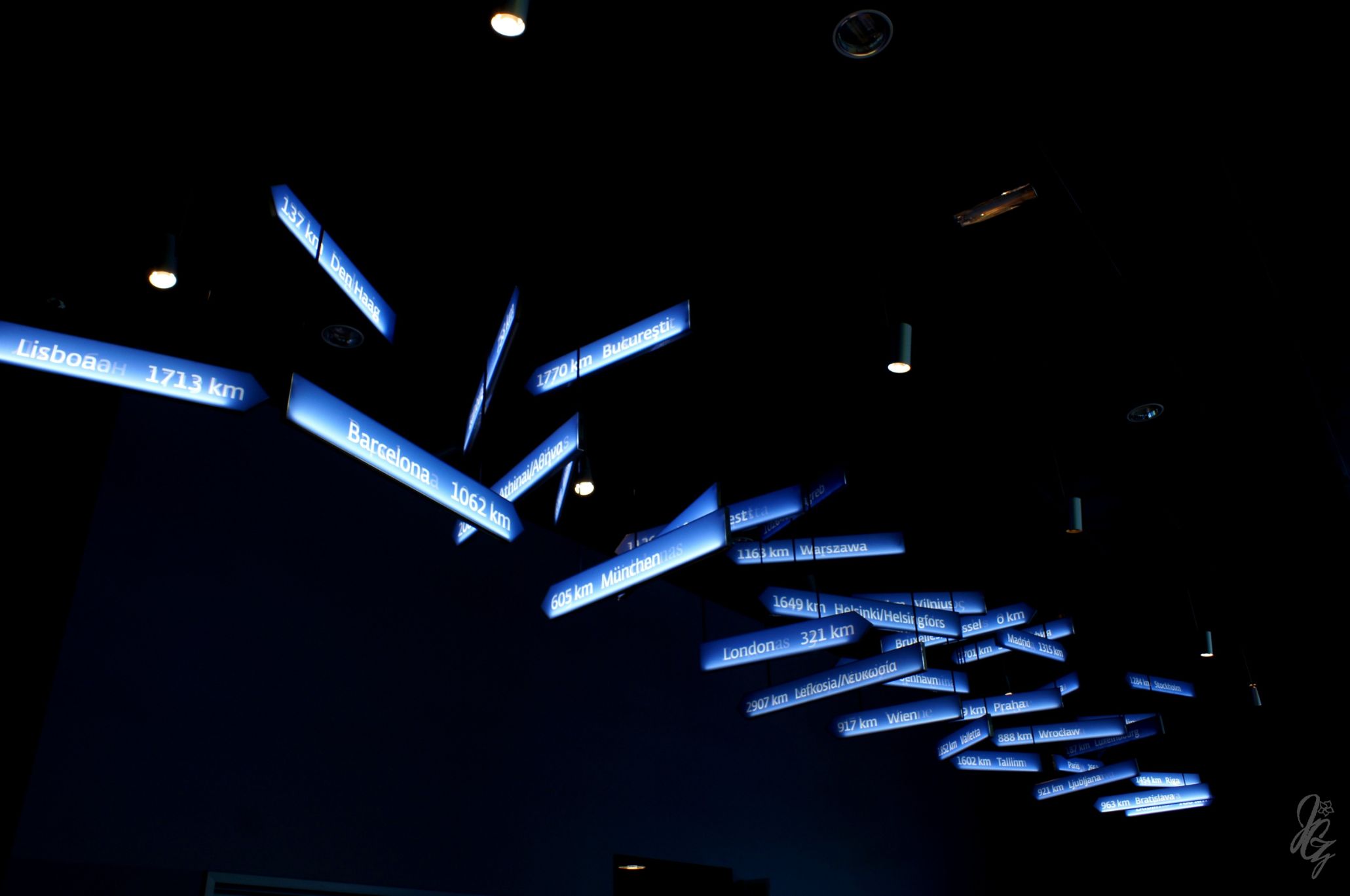 Inside the Parlamentarium in Brussels